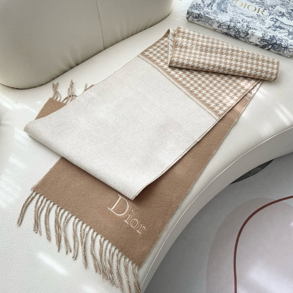 SCIARPA 180 CM CAMMELLO BEIGE LANA E CASHMERE 407335