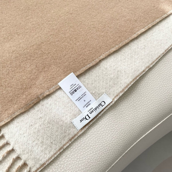 SCIARPA 180 CM CAMMELLO BEIGE LANA E CASHMERE 407335
