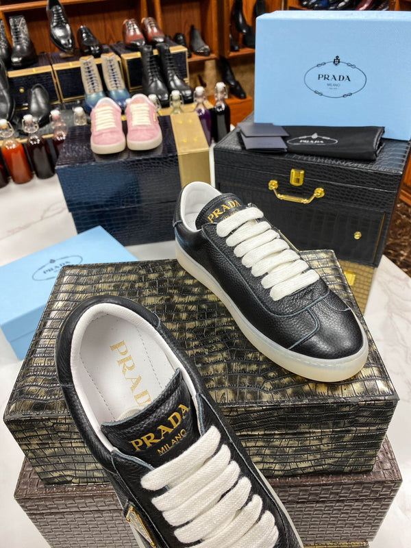 SNEAKER PRA LANE IN PELLE DI VITELLO NERA