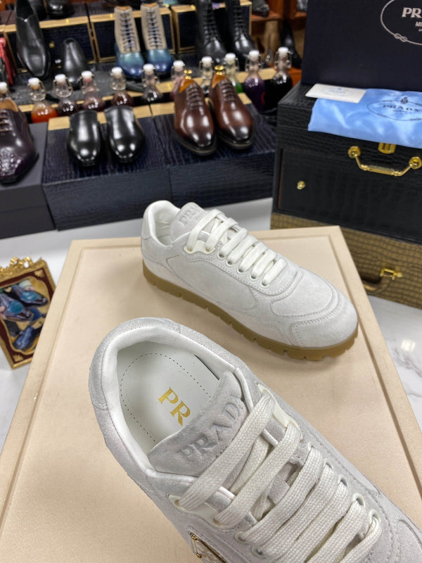 PRA TRAIL FADED GREY SUEDE SNEAKERS