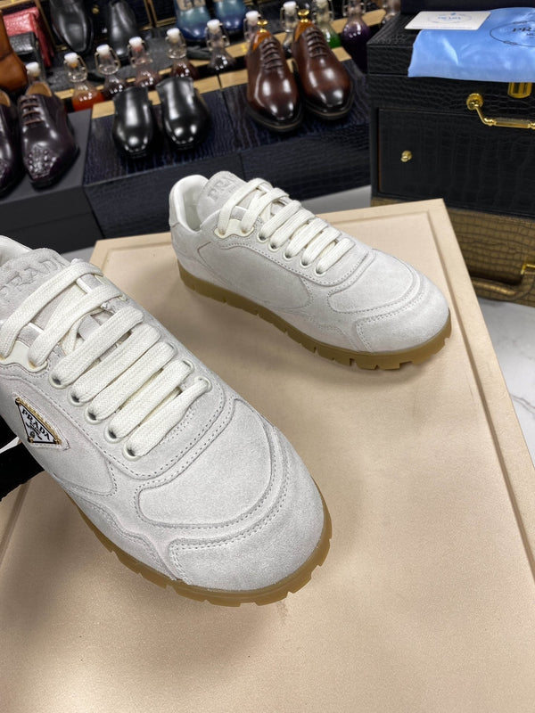 PRA TRAIL FADED GREY SUEDE SNEAKERS