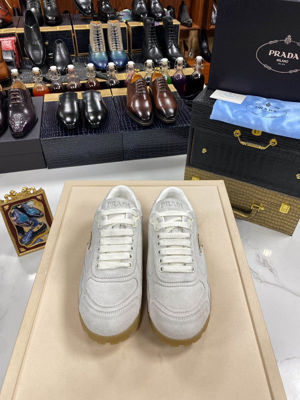 PRA TRAIL FADED GREY SUEDE SNEAKERS