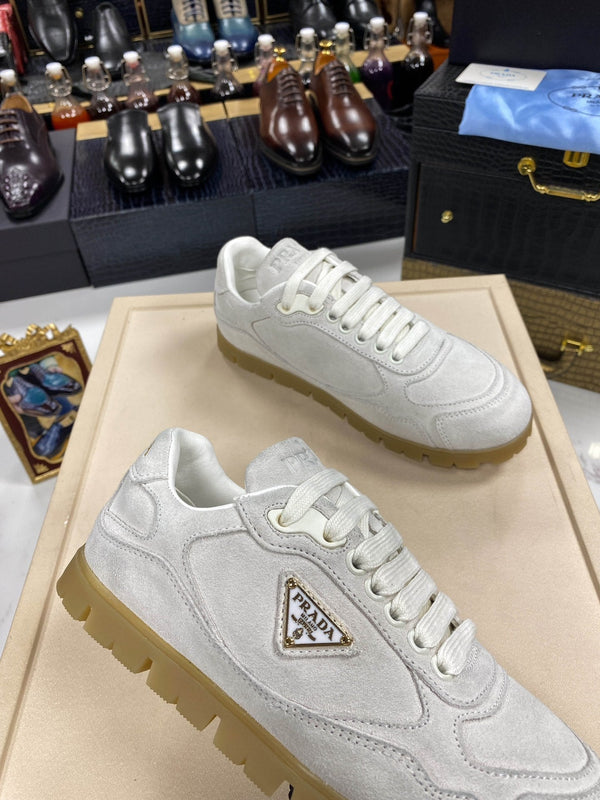 PRA TRAIL FADED GREY SUEDE SNEAKERS