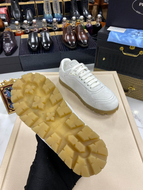 PRA TRAIL FADED GREY SUEDE SNEAKERS