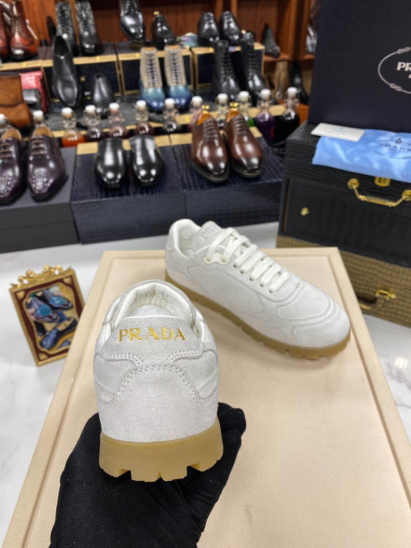 PRA TRAIL FADED GREY SUEDE SNEAKERS