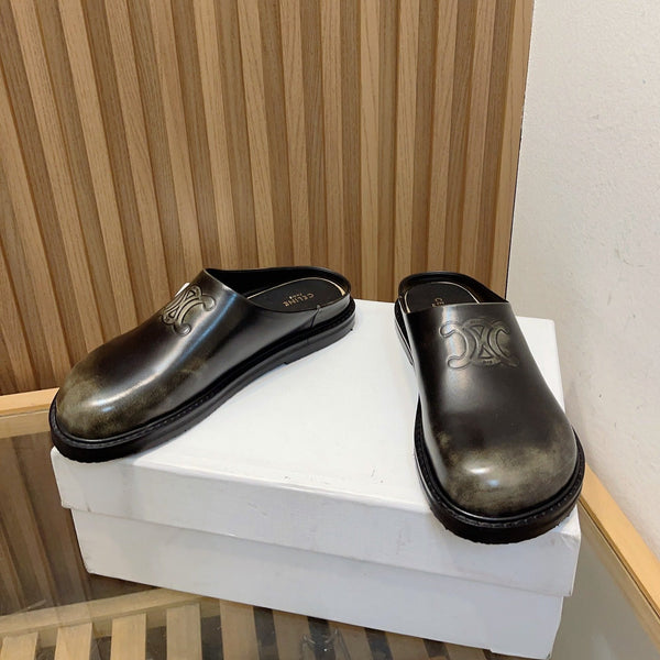 PANTOFOLE SUPER POPOLARI CON LOGO CLASSICO CORVO NERO