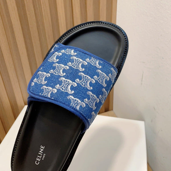 paio di sandali super hot blu cobalto nero