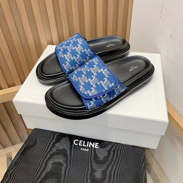 paio di sandali super hot blu cobalto nero