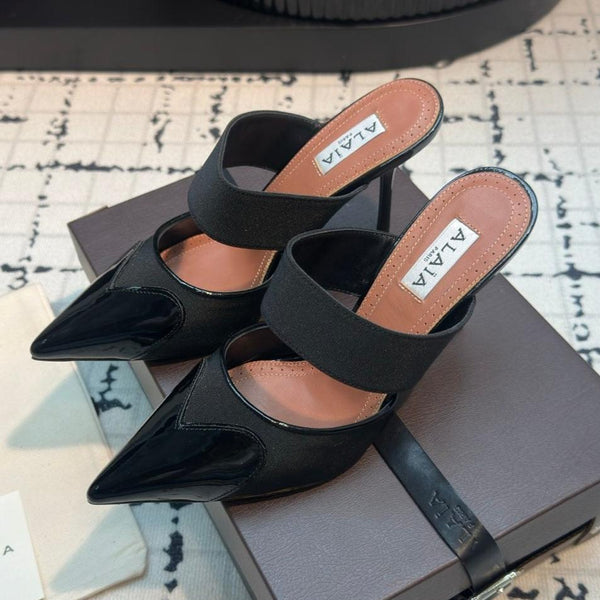 ALAIA TACCO ALTO 9 CM IN VITELLO NERO