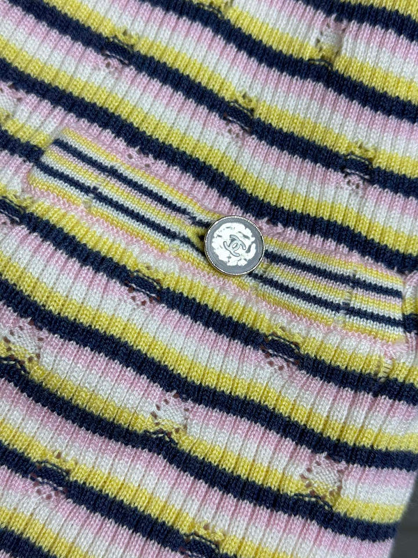 CC 2025 Dress Pink Yellow mix Black Tencel