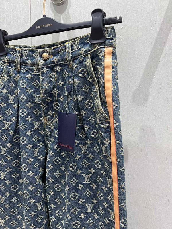 LV Jean Denim Blu Cotone 206952