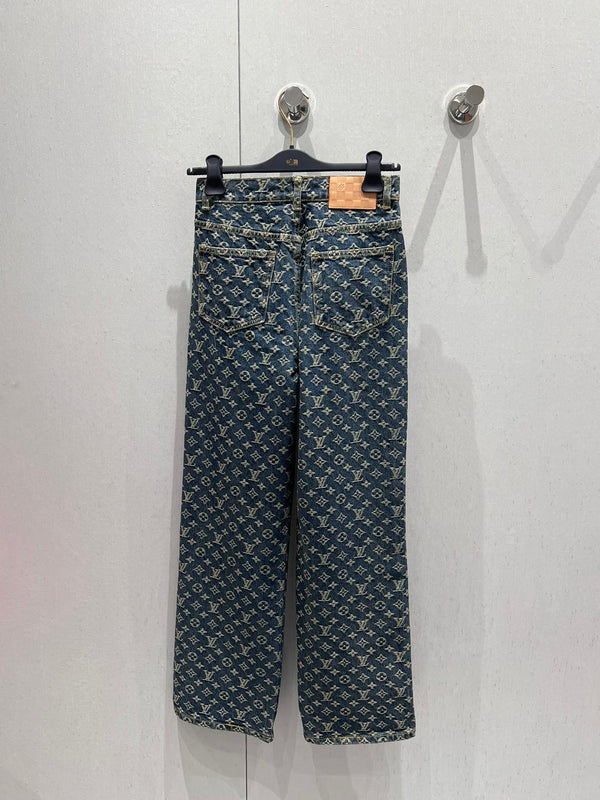 LV Jean Denim Blu Cotone 206952