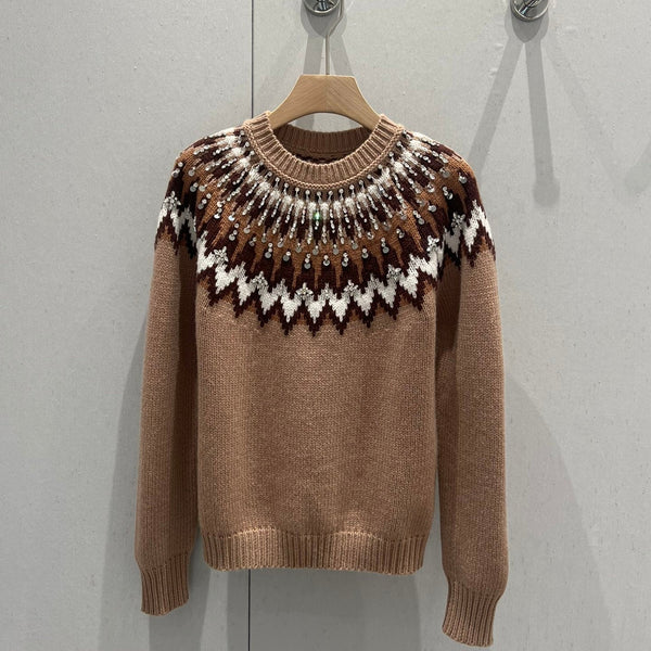 Gucci Sweater Brown Wool 208803