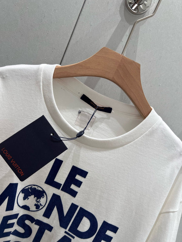 LV 25 T-shirt White Mix Blue Cotton 210315