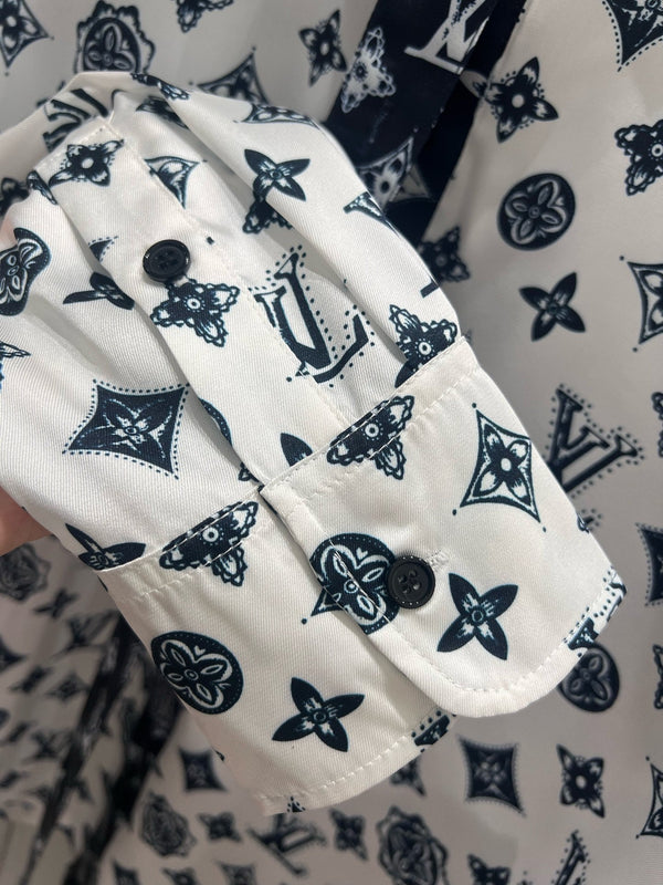 Maglietta con logo LV 25 nera bianca 210661