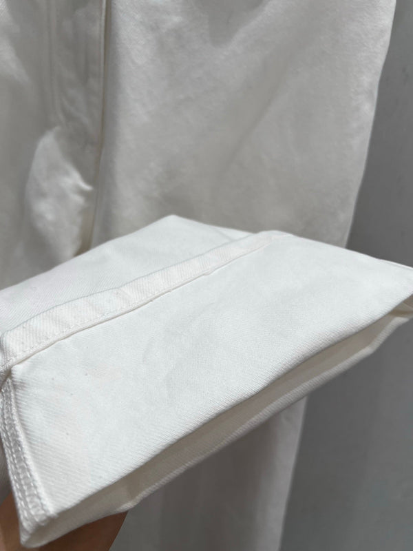 CC 25 Logo Jeans White Cotton