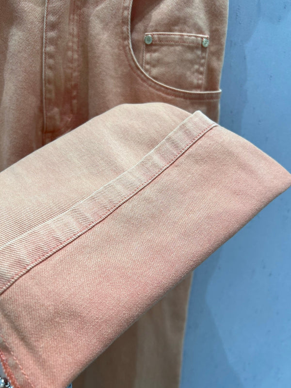 CC 25 Straight Jeans Orange Cotton