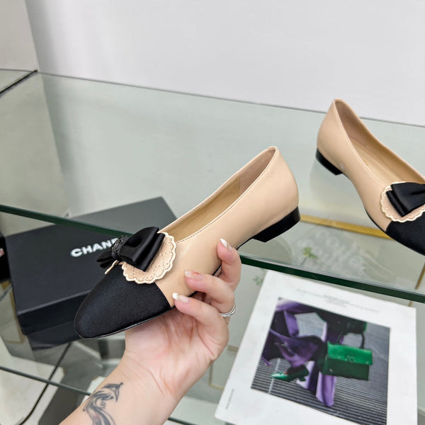 CC Ballet Flats Beige Lambskin