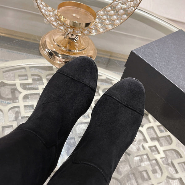 CC High Boots 35mm In Black Nubuck And Cowhide 943255