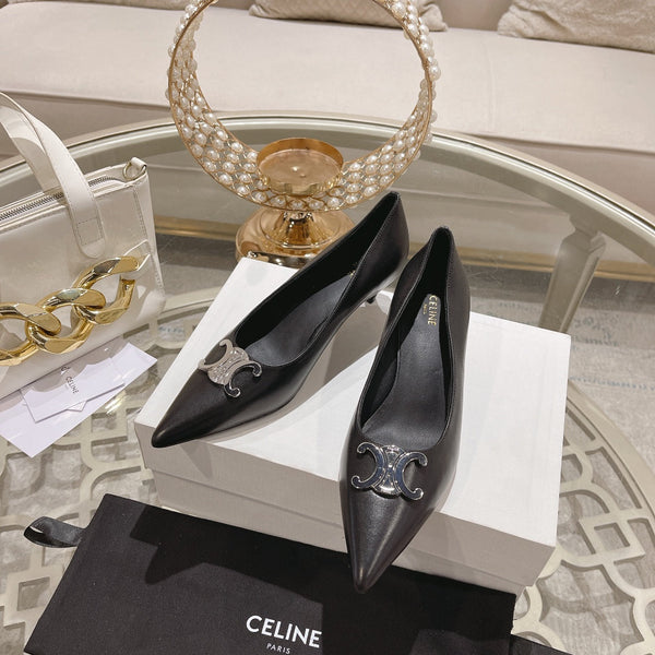 TACCO ALTO 5 CM IN VITELLO NERO