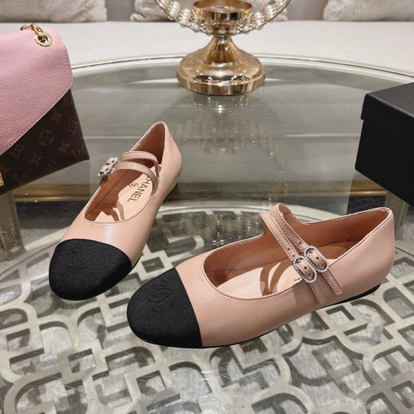 mary janes double buckle beige calfskin black grosgrain