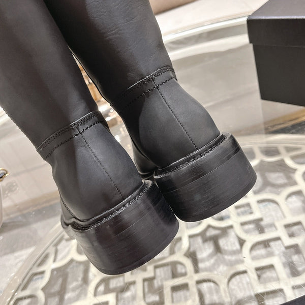 Stivaletti CC in pelle bovina nera 40mm