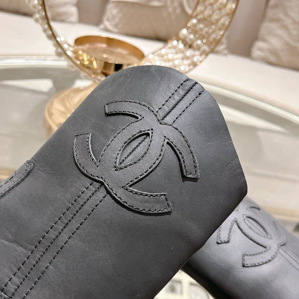 Stivaletti CC in pelle bovina nera 40mm