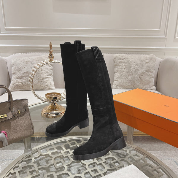 HM Horse 45mm Boot Black Suede 478200