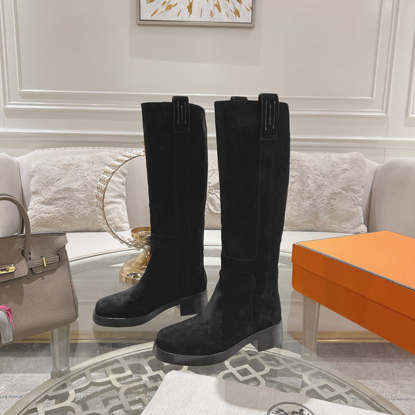 HM Horse 45mm Boot Black Suede 478200