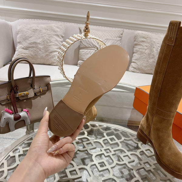 HM Horse 45mm Boot Brown Suede 478201