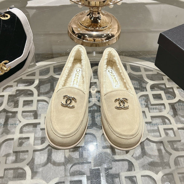 Mocassino CC 25A in pelle scamosciata Sherpa beige chiaro