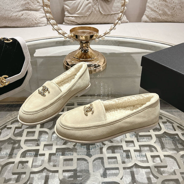 Mocassino CC 25A in pelle scamosciata Sherpa beige chiaro