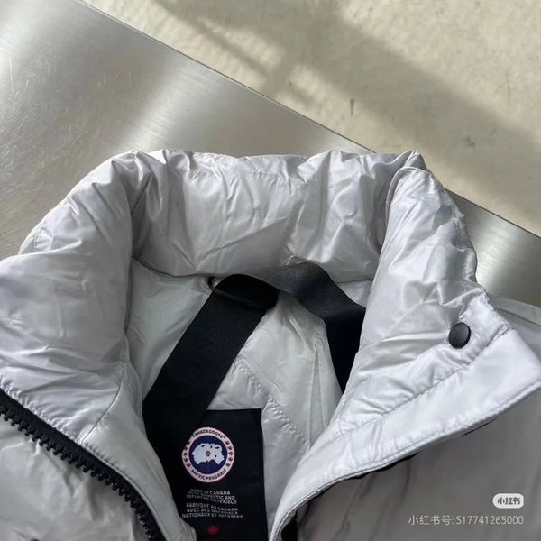 C. Goose Jacket Grey White Polyester 0047