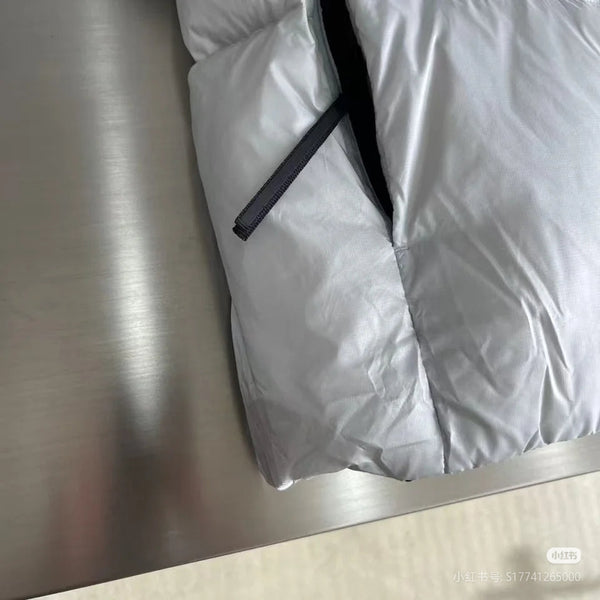 C. Goose Jacket Grey White Polyester 0047