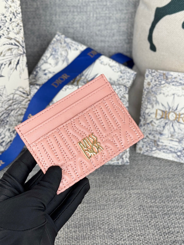 CD Miss Dior Freesia card holder 10.5cm Sheepskin