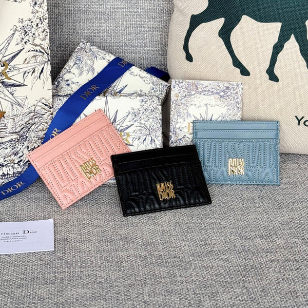 CD Miss Dior Freesia card holder 10.5cm Sheepskin