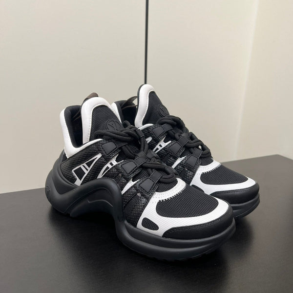 Sneaker LV Archlight 50mm Tessuto misto bianco nero