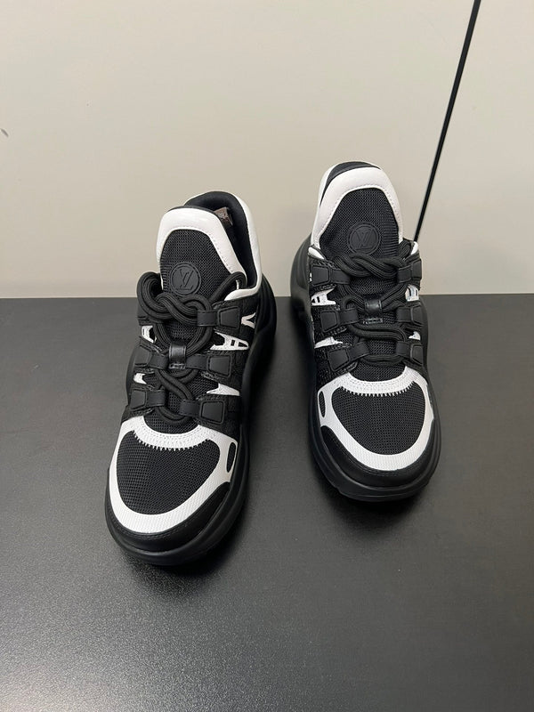 LV Archlight Sneaker 50mm Black Mix White Fabric