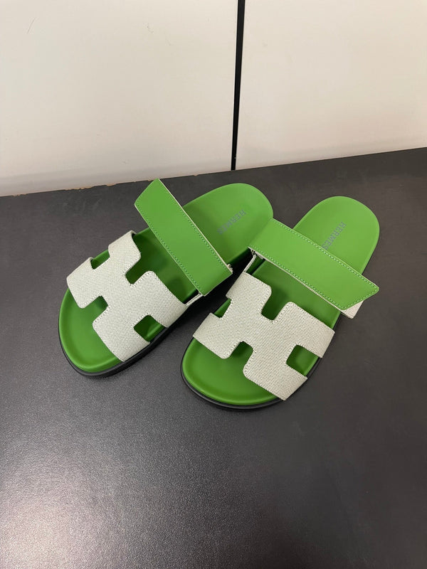 SANDALO CYPRUS VERDE MIX CREMA PELLE DI VITELLO