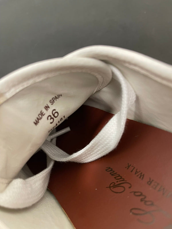 LP CLASSIC BISCUIT SNEAKERS WHITE CALFSKIN