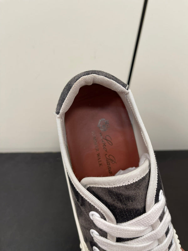 LP CLASSIC BISCUIT SNEAKER CHARCOAL CALFSKIN