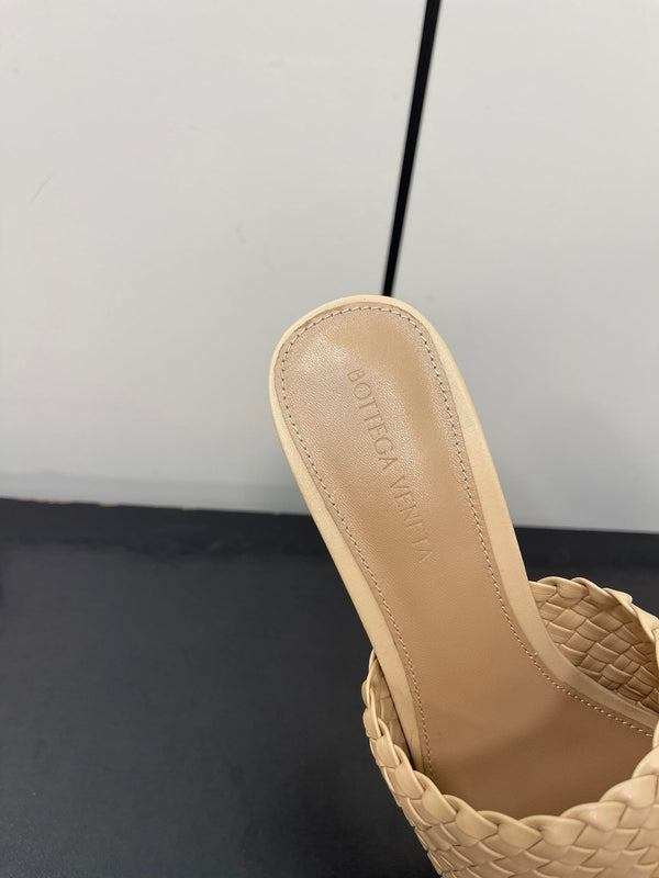 mulo nodo 55 in pelle di agnello beige