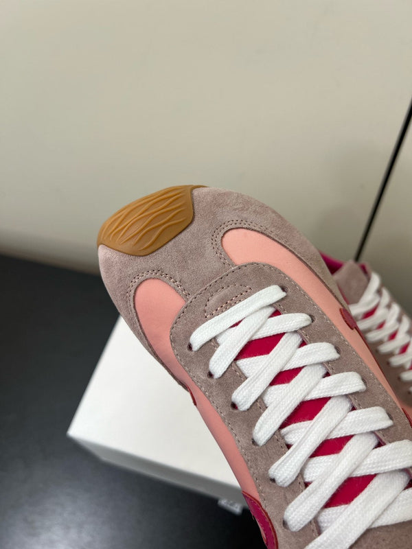 Loewe Ballet Runner 2.0 Sneaker Pink Nylon Sheepskin 210625