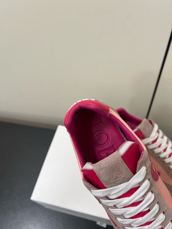 Loewe Ballet Runner 2.0 Sneaker Pink Nylon Sheepskin 210625