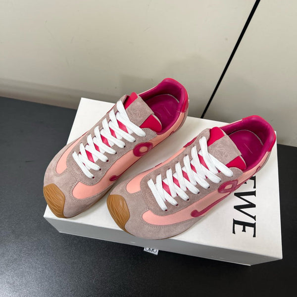 Loewe Ballet Runner 2.0 Sneaker Pink Nylon Sheepskin 210625