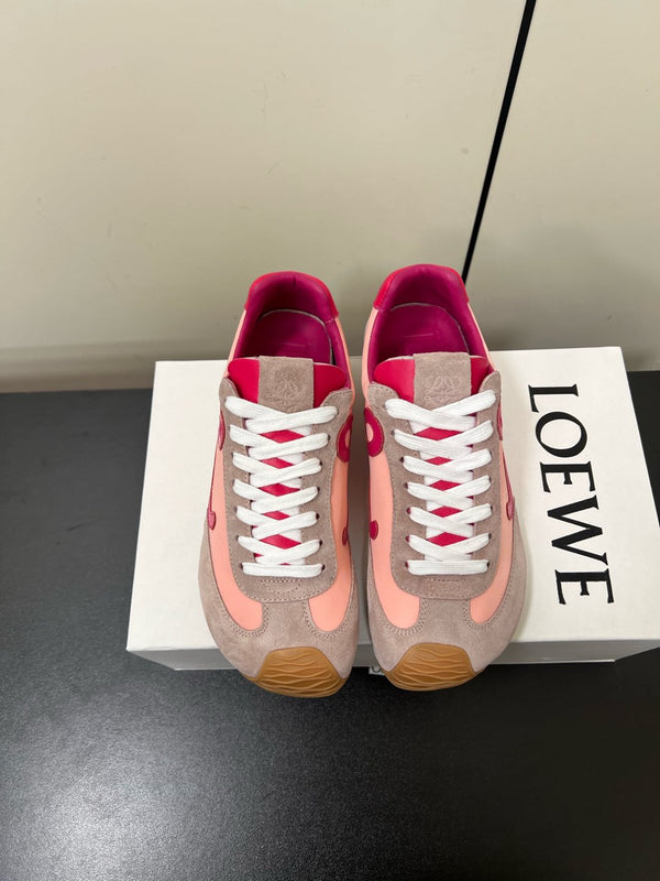 Loewe Ballet Runner 2.0 Sneaker Pink Nylon Sheepskin 210625