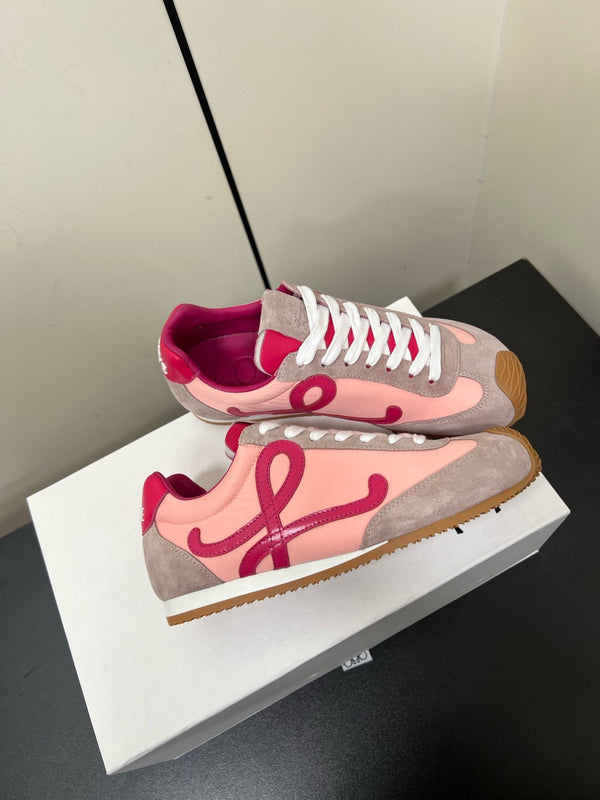 Loewe Ballet Runner 2.0 Sneaker Pink Nylon Sheepskin 210625