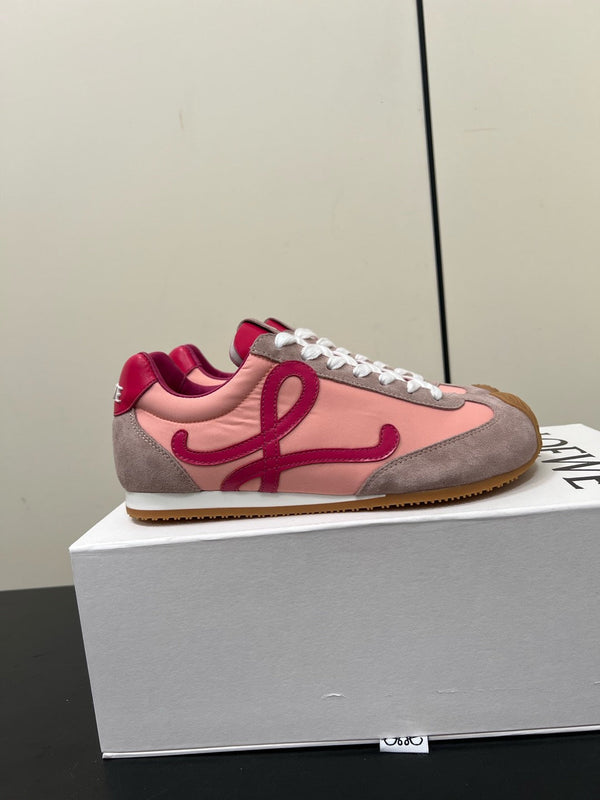 Loewe Ballet Runner 2.0 Sneaker Pink Nylon Sheepskin 210625
