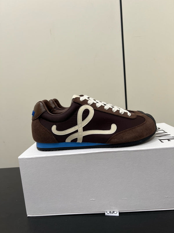 Loewe Ballet Runner 2.0 Sneaker Brown Nylon Sheepskin