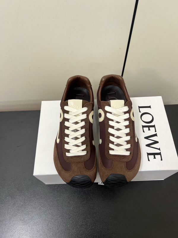 Loewe Ballet Runner 2.0 Sneaker Brown Nylon Sheepskin
